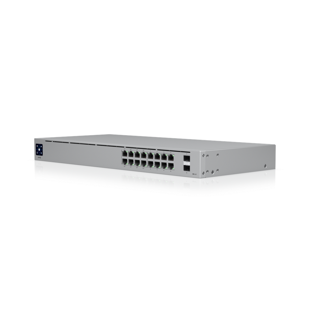 Ubiquiti USW-24-POE UniFi 24-Port PoE Géré L2/L3 Gigabit Ethernet (10/100/1000) Connexion Ethernet, supportant l'alimentation via ce port (PoE) 1U Argent
