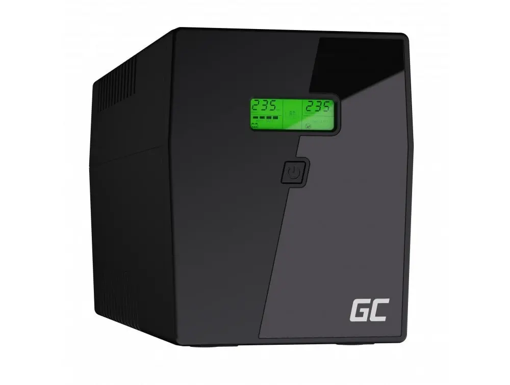 Green Cell UPS05 | Onduleur UPS interactif 3000 VA (1200 W) | Affichage LCD | 5 prises FR | Fonction AVR
